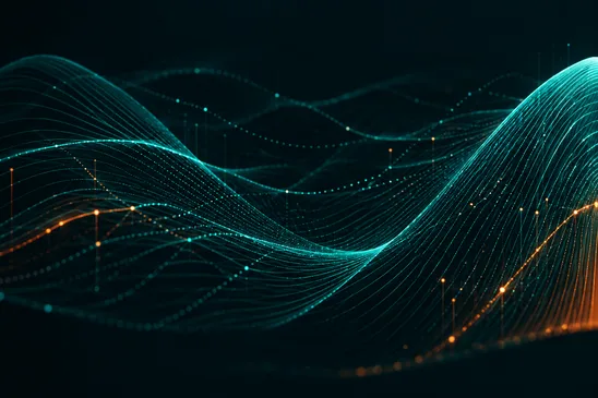 Flowing data waves
